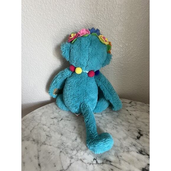 Lilly Pulitzer for Pottery Barn Kids Blue Cheeky Monkey Plush - Picture 4 of 7